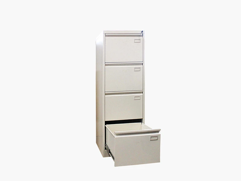 Archivador vertical de 4 cajones con cerradura para almacenamiento de documentos de oficina