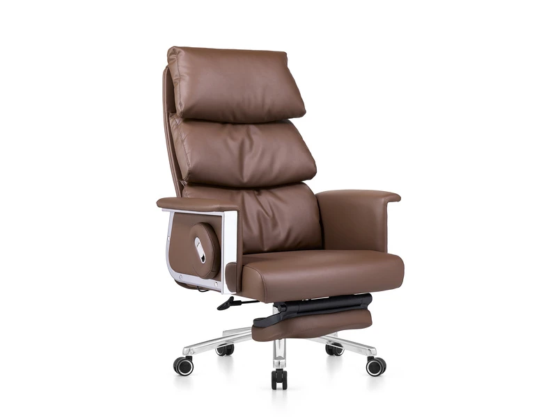 Silla de oficina ejecutiva reclinable de lujo con Reposapi&eacute;s - 2420A