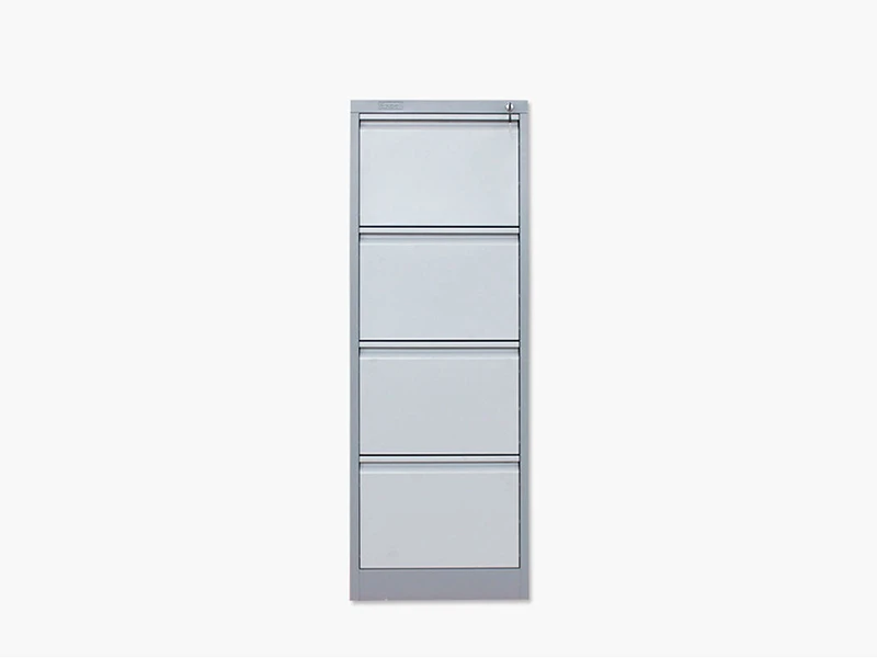 Archivador vertical de 4 cajones con cerradura para almacenamiento de documentos de oficina