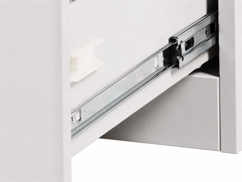 Archivador vertical de oficina de metal de 3 cajones con cerradura