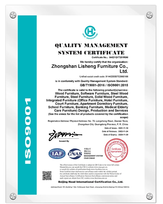 Certificado ISO9001 de f&aacute;brica