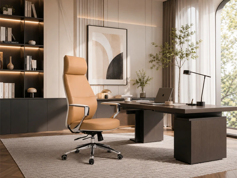 Silla de oficina ejecutiva con funci&oacute;n de asiento deslizante