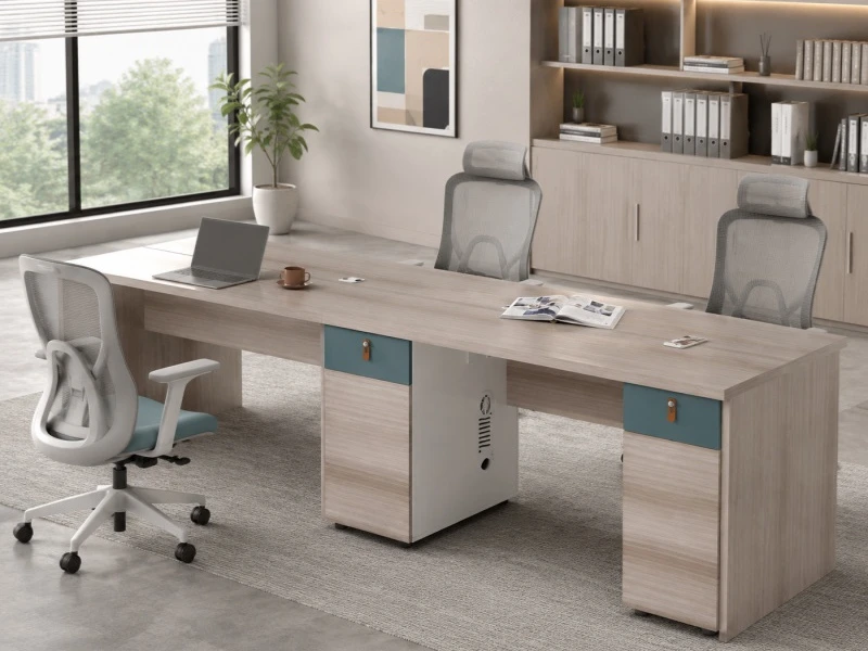 Escritorio para computadora moderno con gabinete lateral - LP-A0912