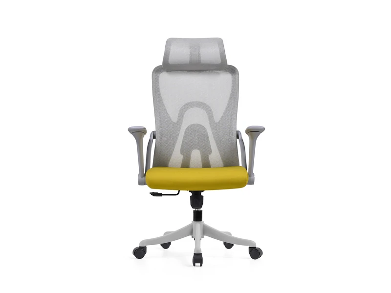 Silla de oficina ergon&oacute;mica de malla con reposacabezas ajustable: 2428A