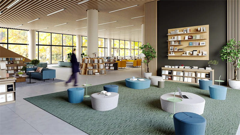 Solución de mobiliario de oficina para la biblioteca pública de Shenzhen Futian 