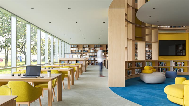 Solución de mobiliario de oficina para la biblioteca pública de Shenzhen Futian 