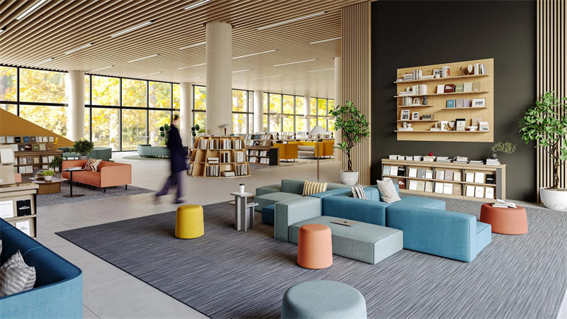 Solución de mobiliario de oficina para la biblioteca pública de Shenzhen Futian 