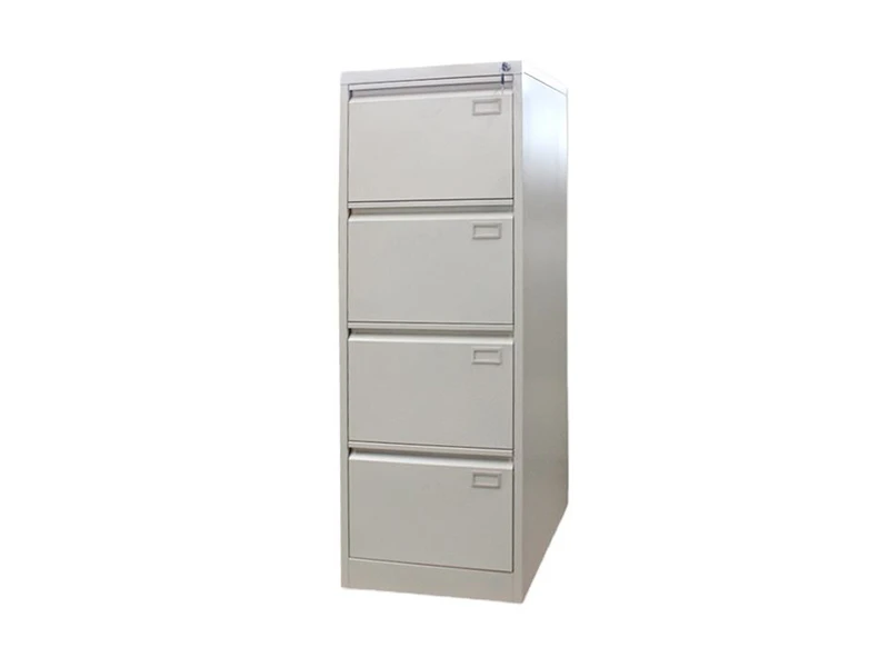 Archivador vertical de 4 cajones con cerradura para almacenamiento de documentos de oficina
