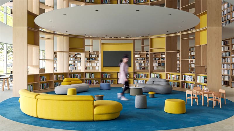 Solución de mobiliario de oficina para la biblioteca pública de Shenzhen Futian 
