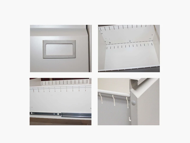 Archivador vertical de 4 cajones con cerradura para almacenamiento de documentos de oficina