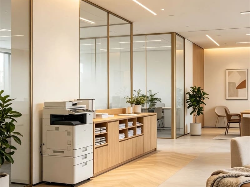 Solución de mobiliario de oficina para espacios de trabajo de agencias creativas en Guangzhou