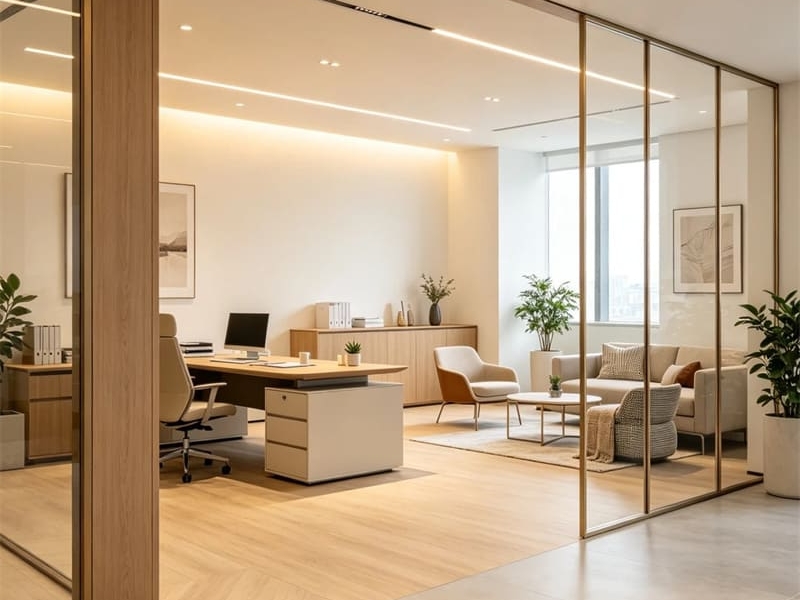 Solución de mobiliario de oficina para espacios de trabajo de agencias creativas en Guangzhou 