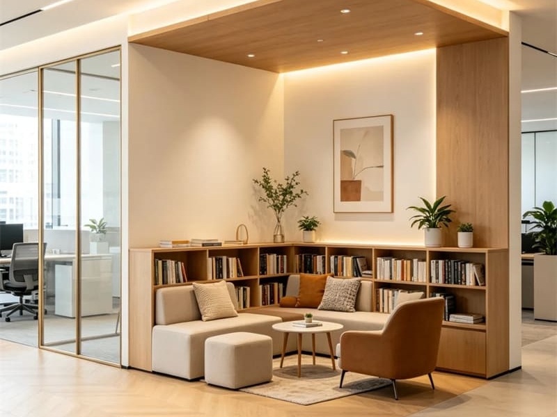 Solución de mobiliario de oficina para espacios de trabajo de agencias creativas en Guangzhou 
