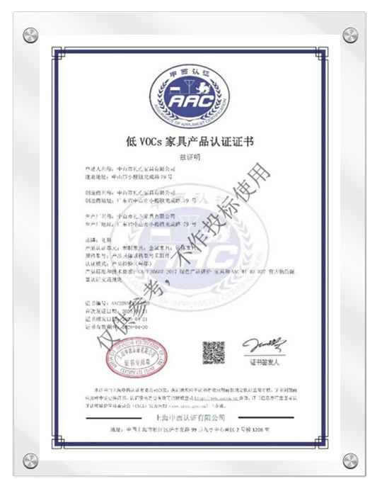 Certificado de COV de f&aacute;brica