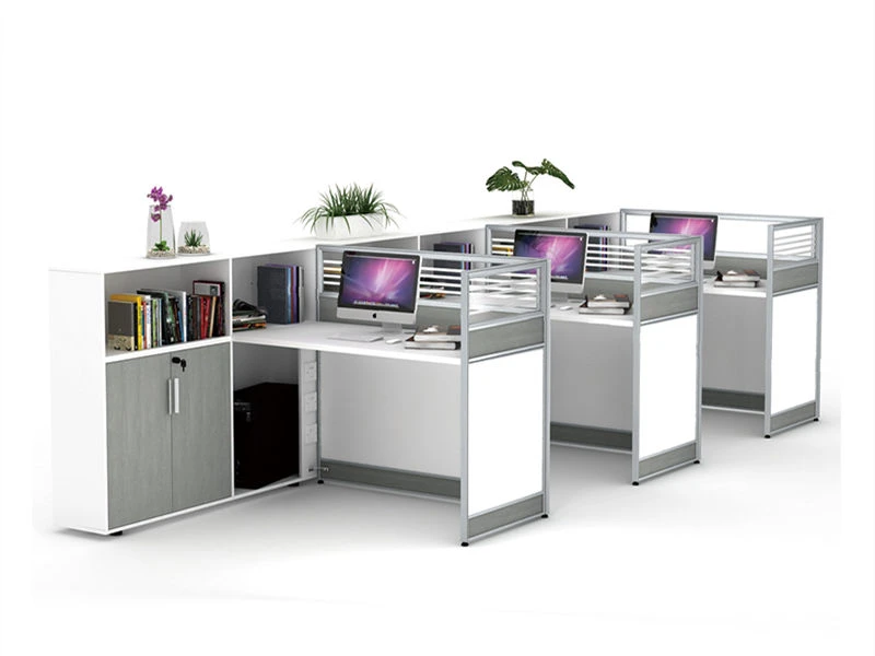 Estaciones de trabajo de oficina Cub&iacute;culos modulares con almacenamiento lateral integrado