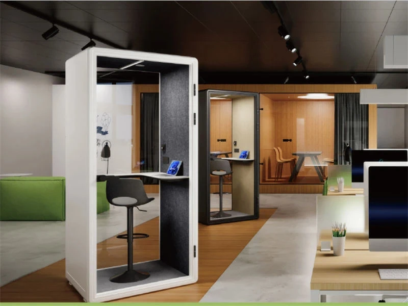 S M&oacute;dulos y m&oacute;dulos de oficina modulares Cabinas de trabajo privadas-7