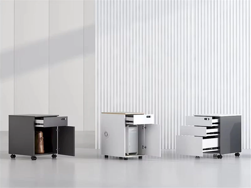 Durable y duradero. Archivadores de pedestal m&oacute;viles multifuncionales para oficina