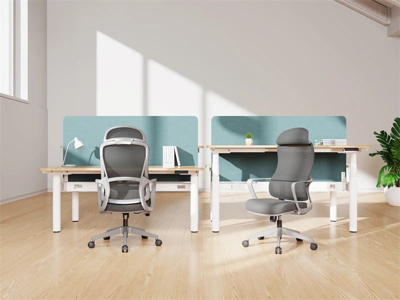 Silla de malla con respaldo alto y reposacabezas 2D | Sillas operativas giratorias