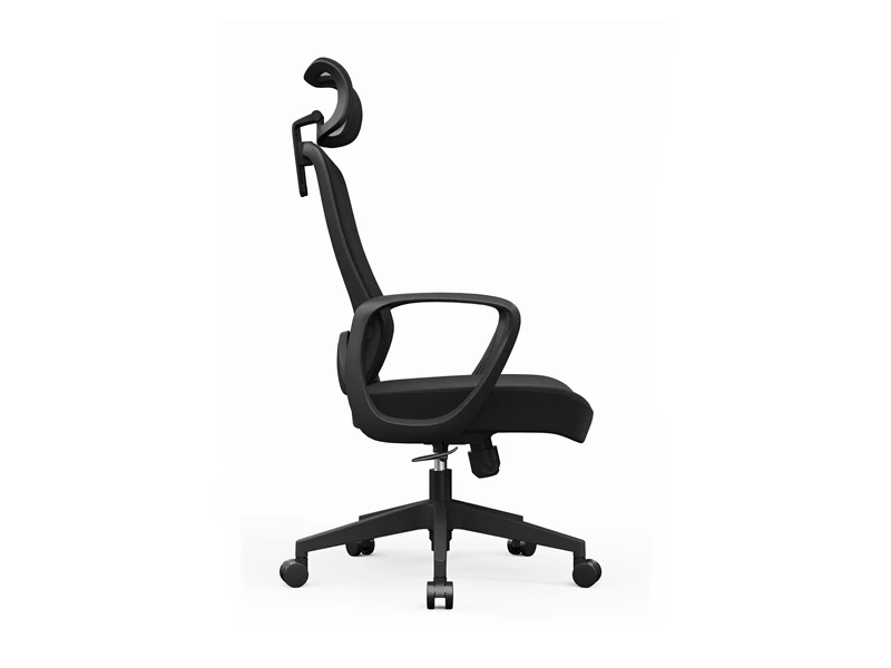 Silla de escritorio de oficina ergon&oacute;mica de malla con respaldo alto y soporte lumbar