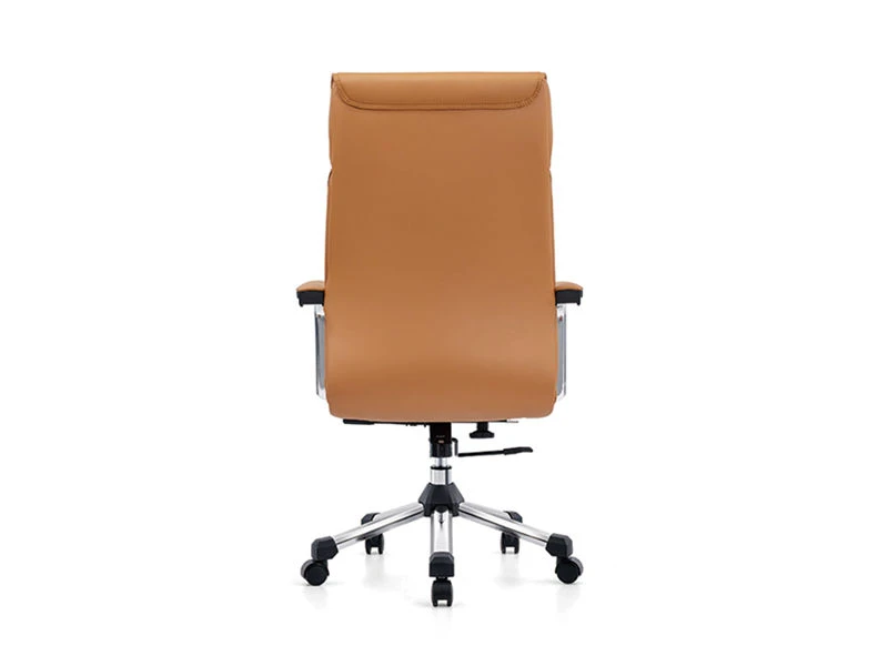 Silla de escritorio ejecutiva de cuero con respaldo alto de lujo a la venta