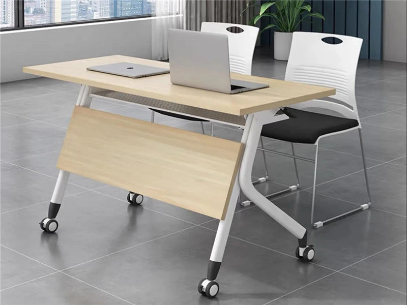 Mesa de entrenamiento de oficina nido abatible con ruedas