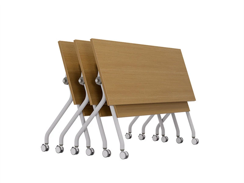 Mesa de entrenamiento de oficina nido abatible con ruedas