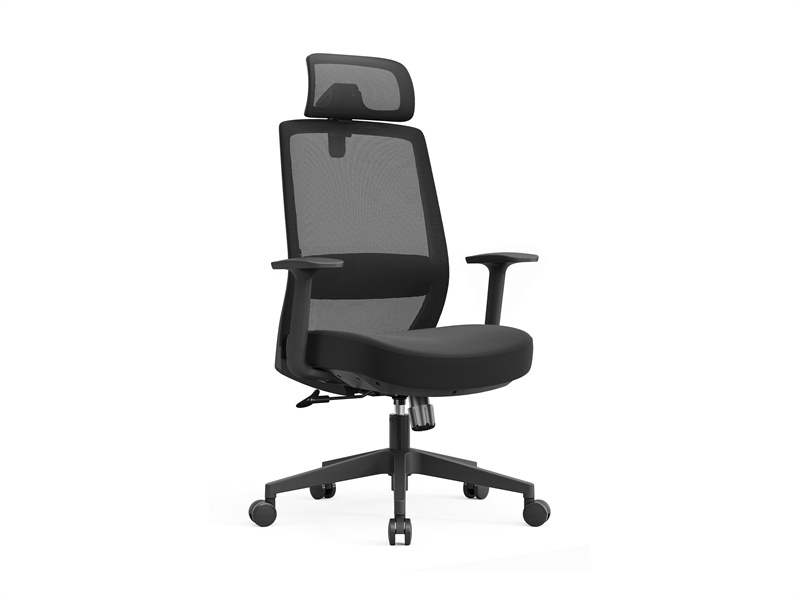Silla para computadora con respaldo alto | Silla de escritorio de oficina con brazos