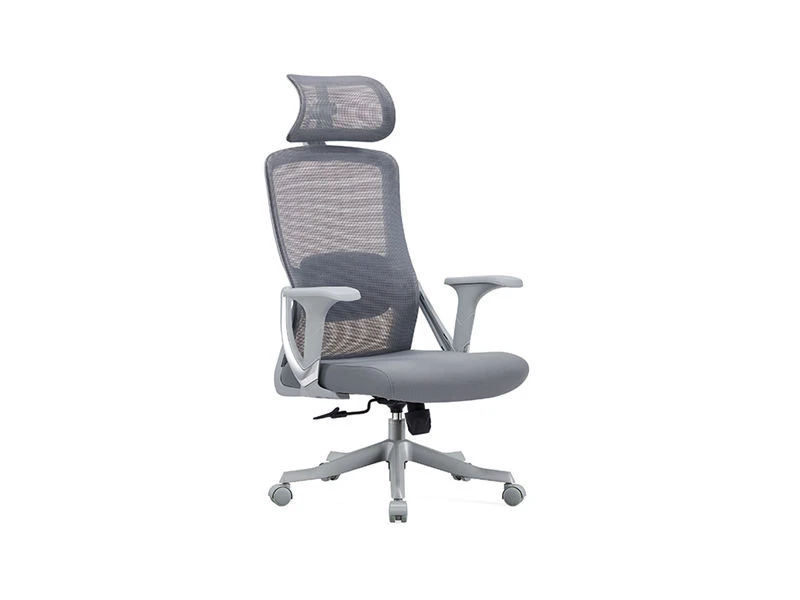 Silla operativa con reposacabezas 2D | Silla de oficina de escritorio de pie