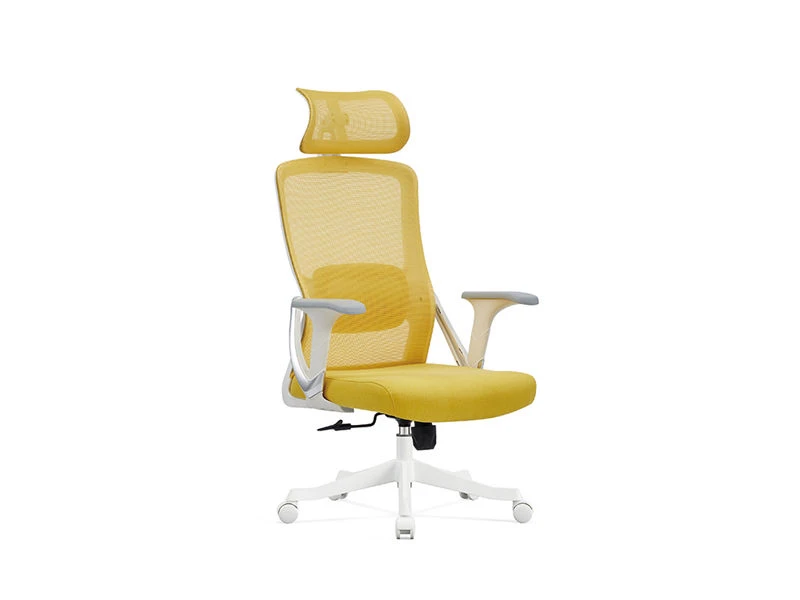 Silla operativa con reposacabezas 2D | Silla de oficina de escritorio de pie