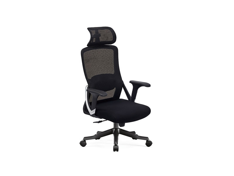 Silla operativa con reposacabezas 2D | Silla de oficina de escritorio de pie
