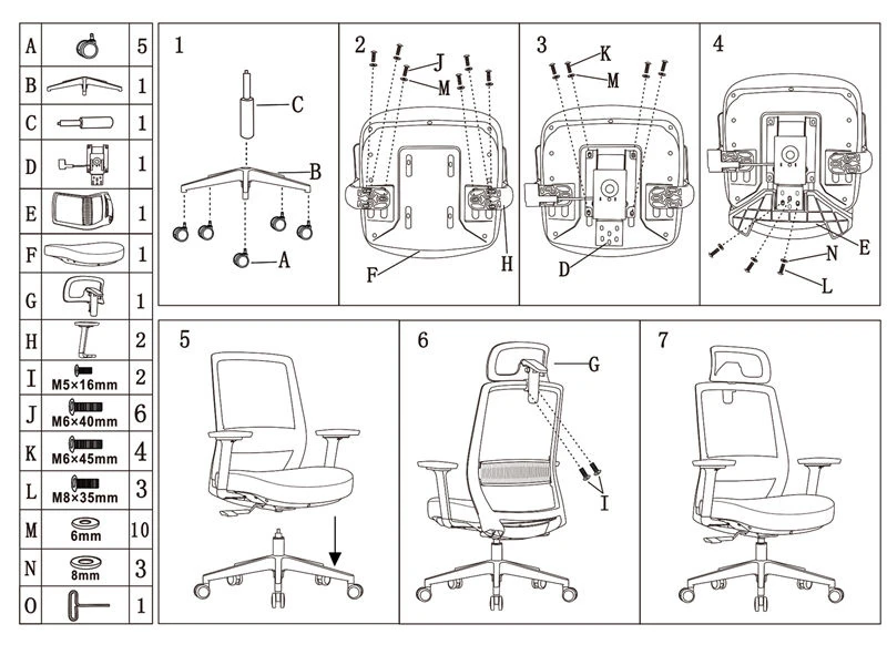 Silla de computadora con respaldo alto | Silla de escritorio de oficina con brazos