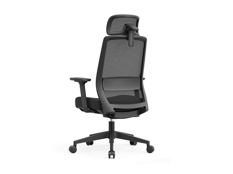 Sillas directivas de malla negra | Silla de escritorio gerencial con respaldo alto