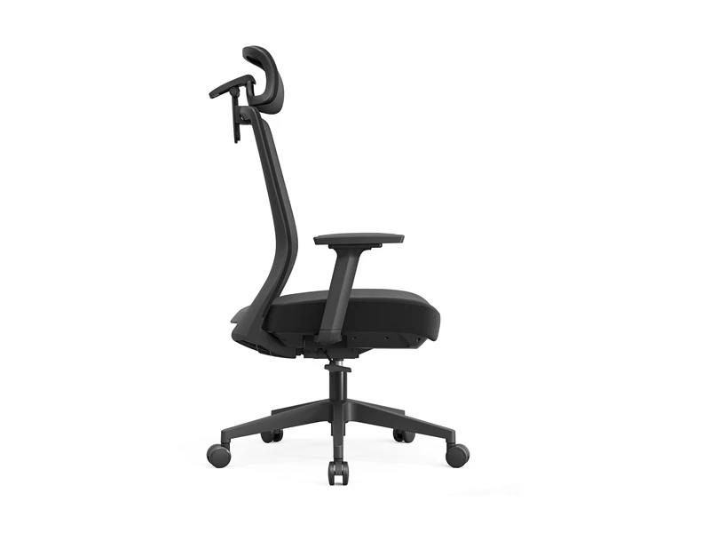 Sillas directivas de malla negra | Silla de escritorio gerencial con respaldo alto