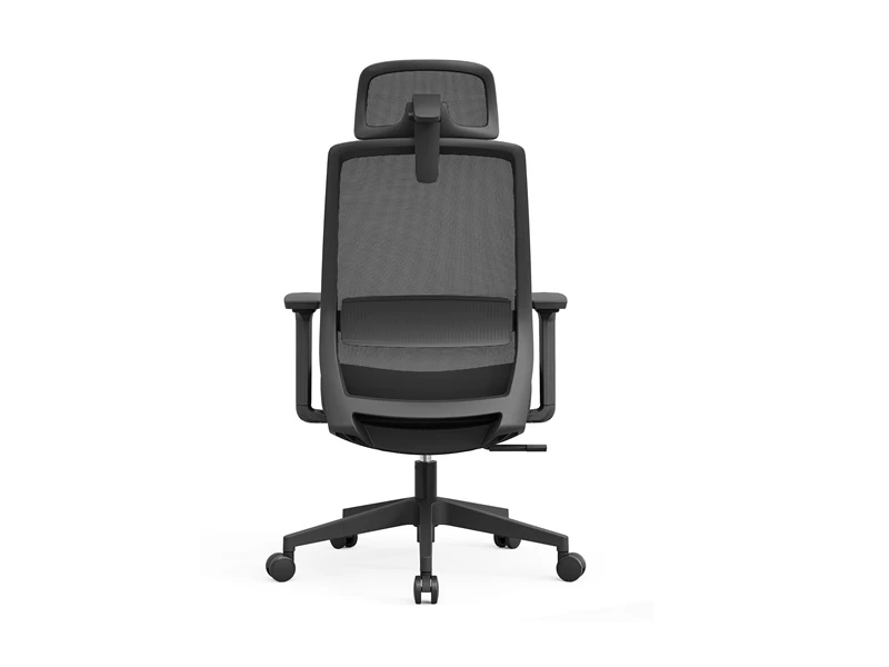 Sillas directivas de malla negra | Silla de escritorio gerencial con respaldo alto