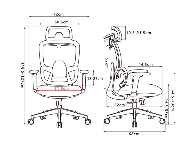 Respaldo alto y Silla de oficina ejecutiva Performance para empresas