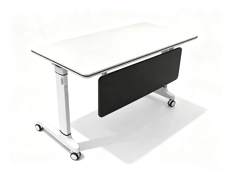 Moderna mesa de entrenamiento abatible con ruedas para salas de reuniones