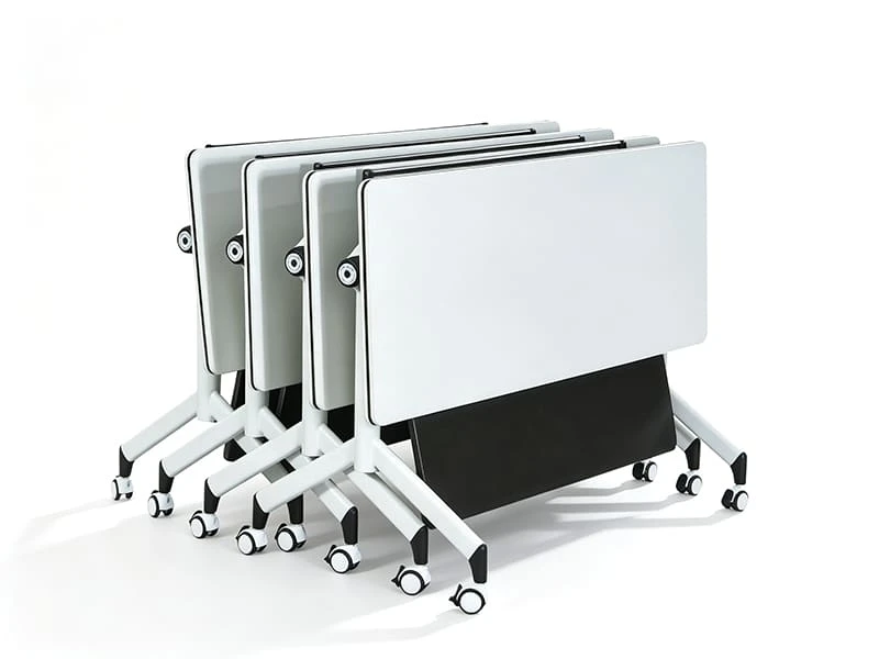 Mesa de entrenamiento nido abatible con ruedas para salas de reuniones