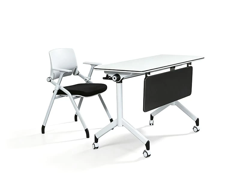 Mesa de entrenamiento nido abatible con ruedas para salas de reuniones
