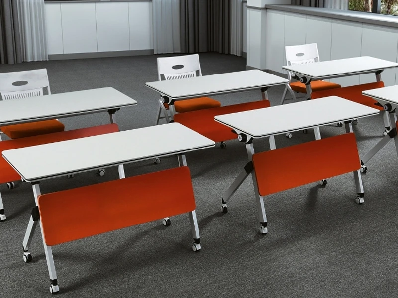 Mesa de entrenamiento triangular abatible con ruedas | LINRAY