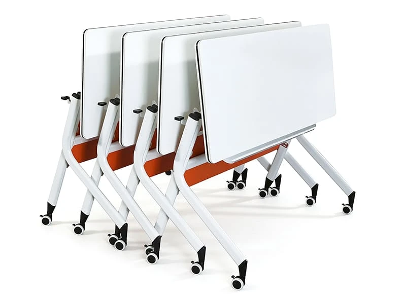 Mesa de entrenamiento m&oacute;vil abatible con ruedas y panel modesto