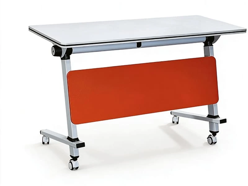 Mesa de entrenamiento nido abatible con ruedas para espacios flexibles