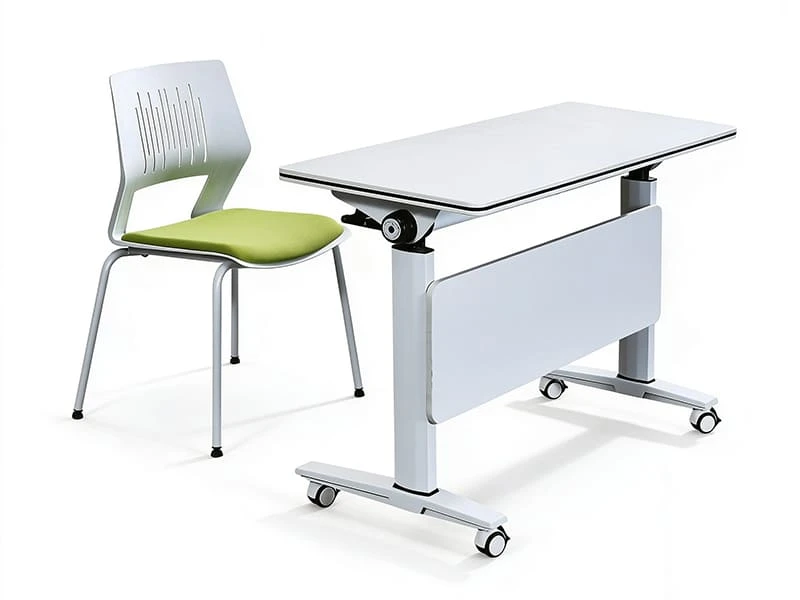 Mesa de entrenamiento nido abatible con ruedas para oficina