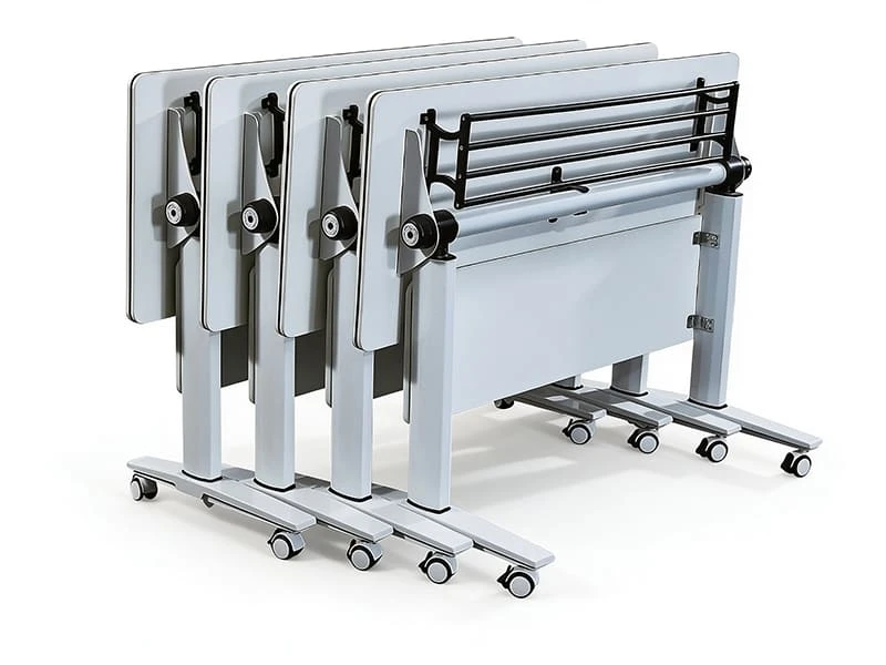 Mesa de entrenamiento nido abatible con ruedas para oficina