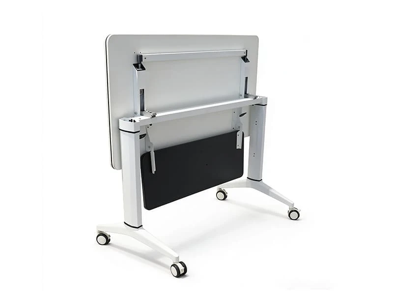 Mesa de entrenamiento premium abatible con ruedas para espacios de reuniones