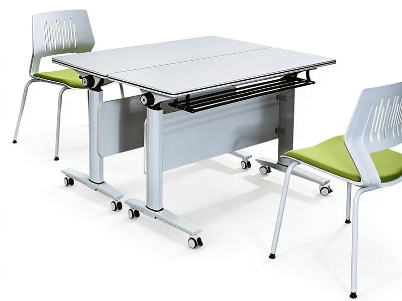 Mesa de entrenamiento nido abatible con ruedas para oficina