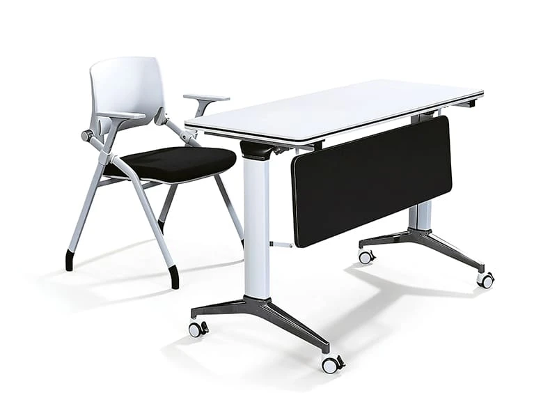 Mesa de entrenamiento modular premium con tapa abatible y gesti&oacute;n de cables
