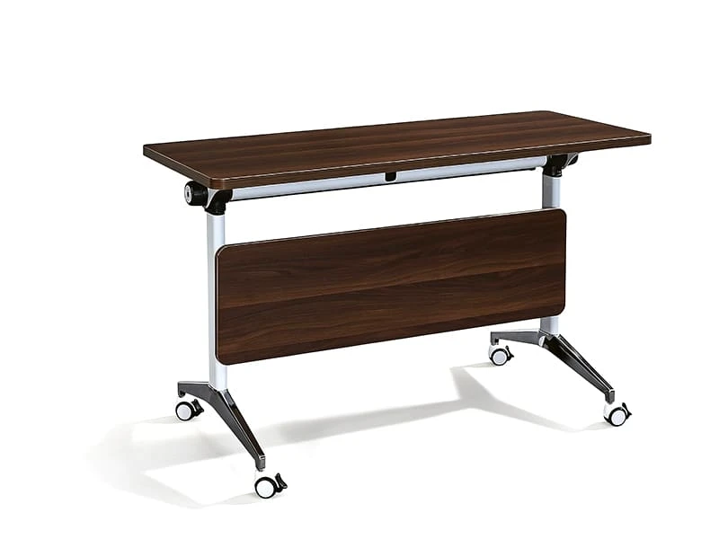 Mesa de entrenamiento modular abatible con ruedas para oficina
