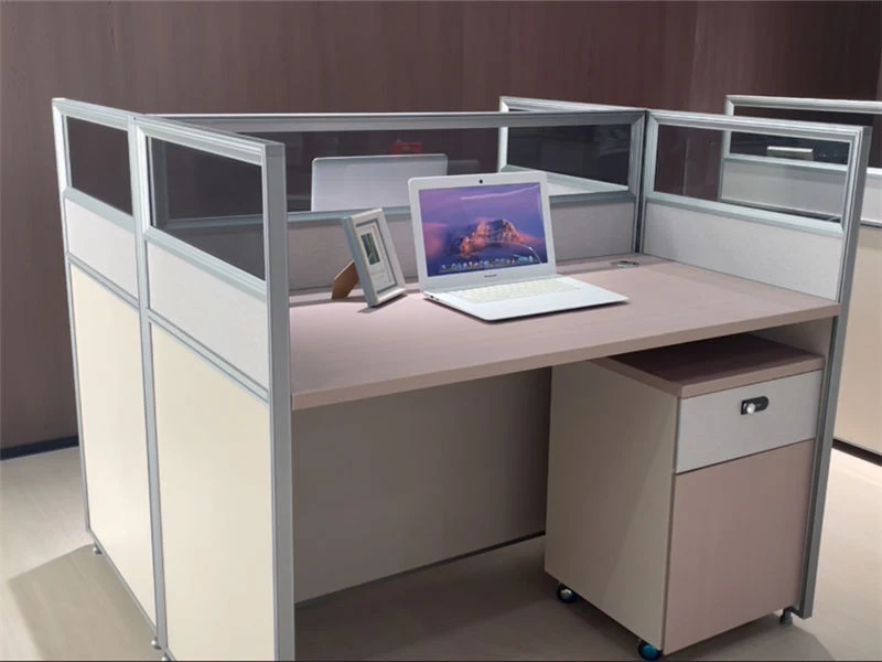 Mesa de cub&iacute;culo de oficina moderna | Estaci&oacute;n de trabajo modular para varias personas