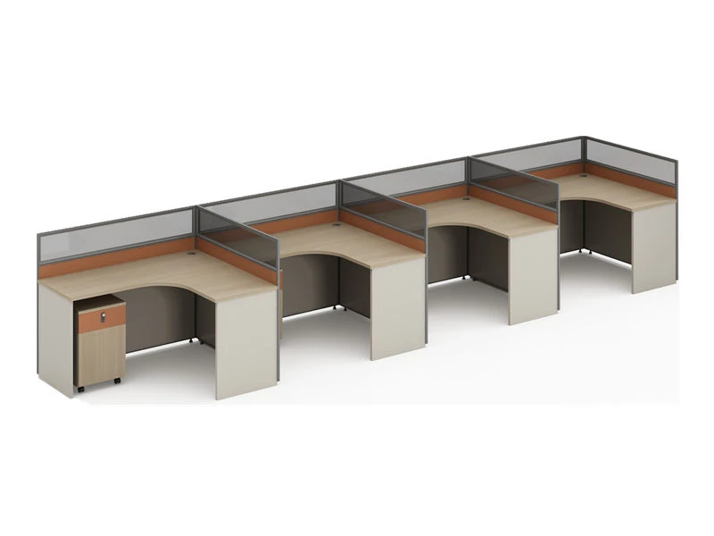 Estaciones de trabajo modulares de privacidad en forma de L | Muebles de escritorio para cub&iacute;culos