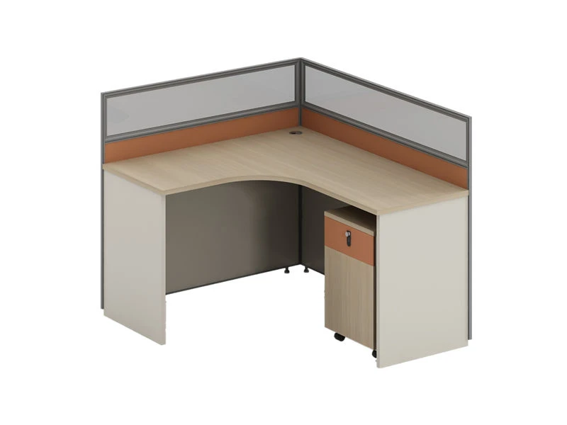 Estaciones de trabajo modulares de privacidad en forma de L | Muebles de escritorio para cub&iacute;culos